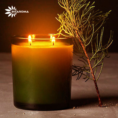 ODM Lilin Aroma Terapi Aroma Lemon Bentuk Bulat Custom